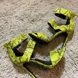 Snakeskin heels
